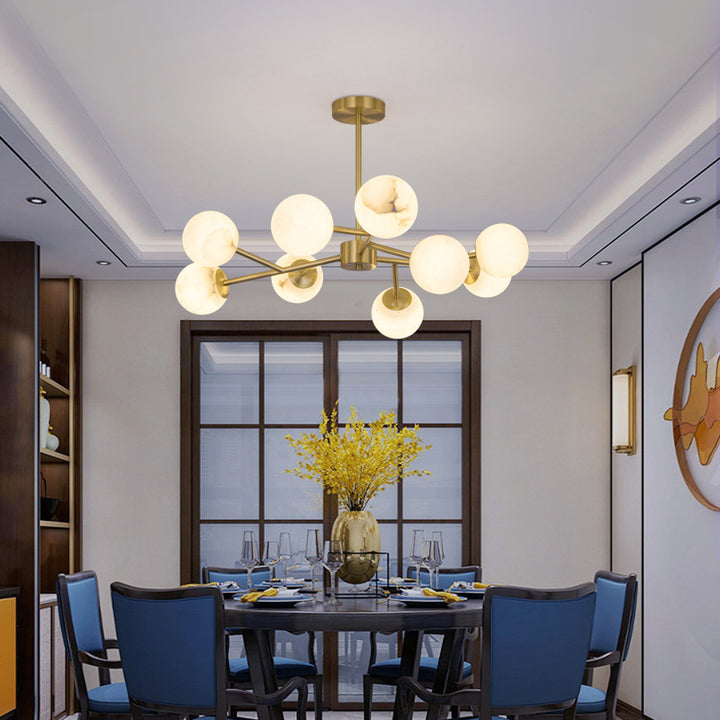 Modern sculptural pendant lamp