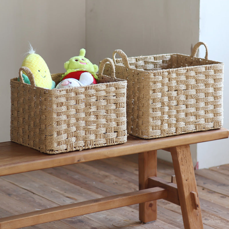 Handwoven storage basket