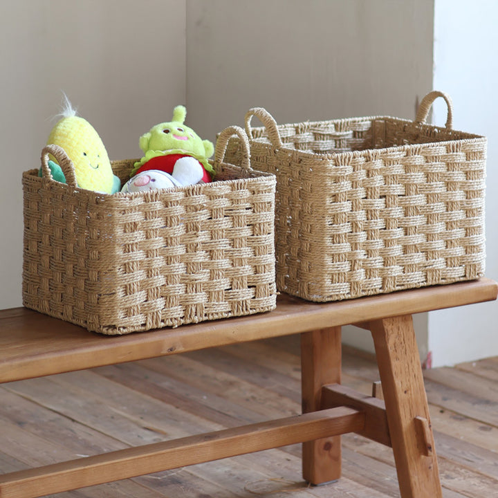 Handwoven storage basket
