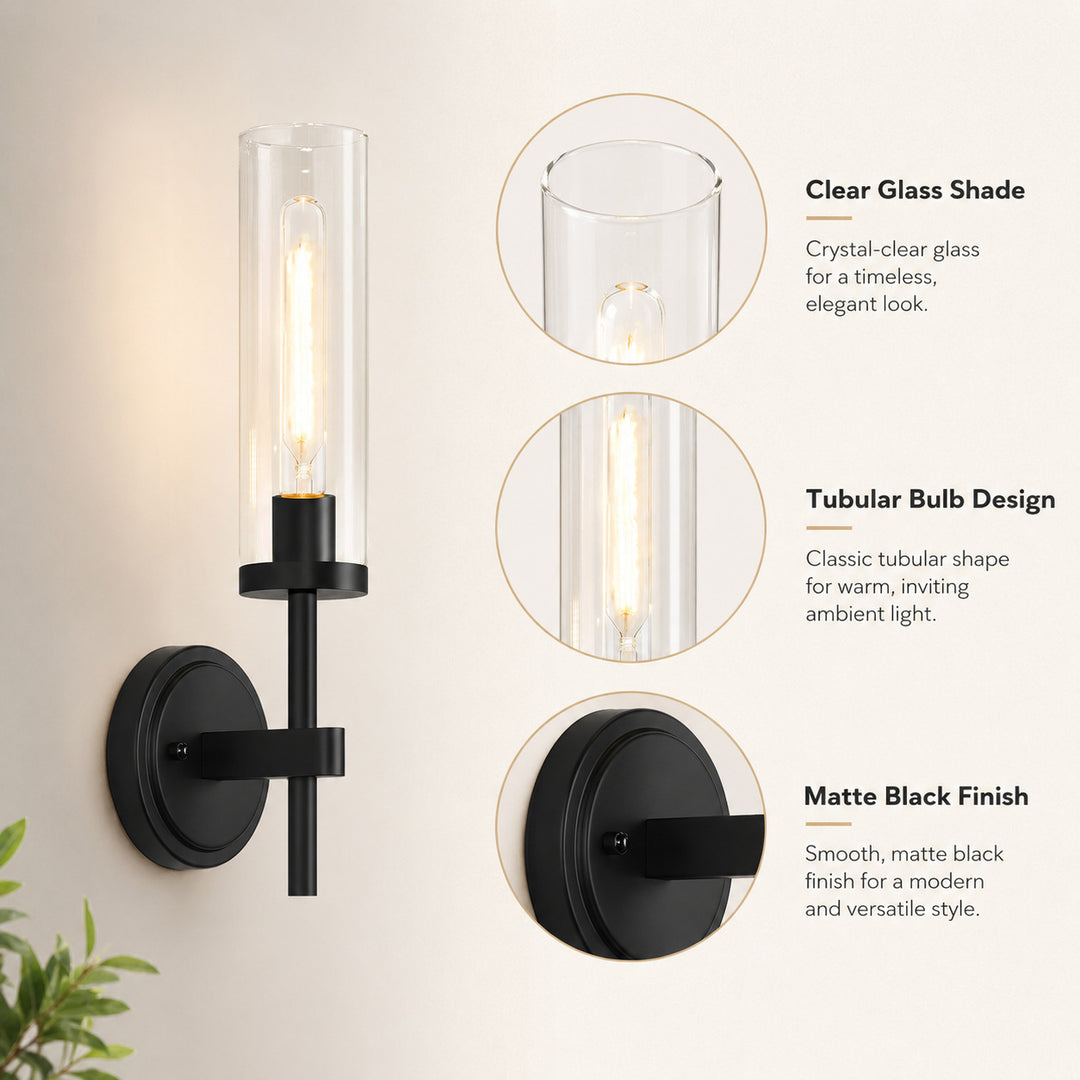 Wall-mounted elegant wall lamp