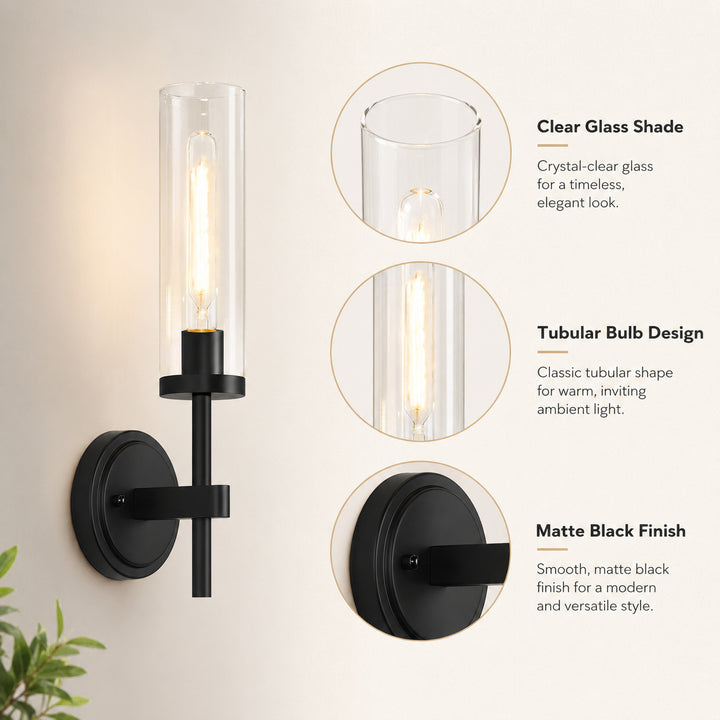 Wall-mounted elegant wall lamp