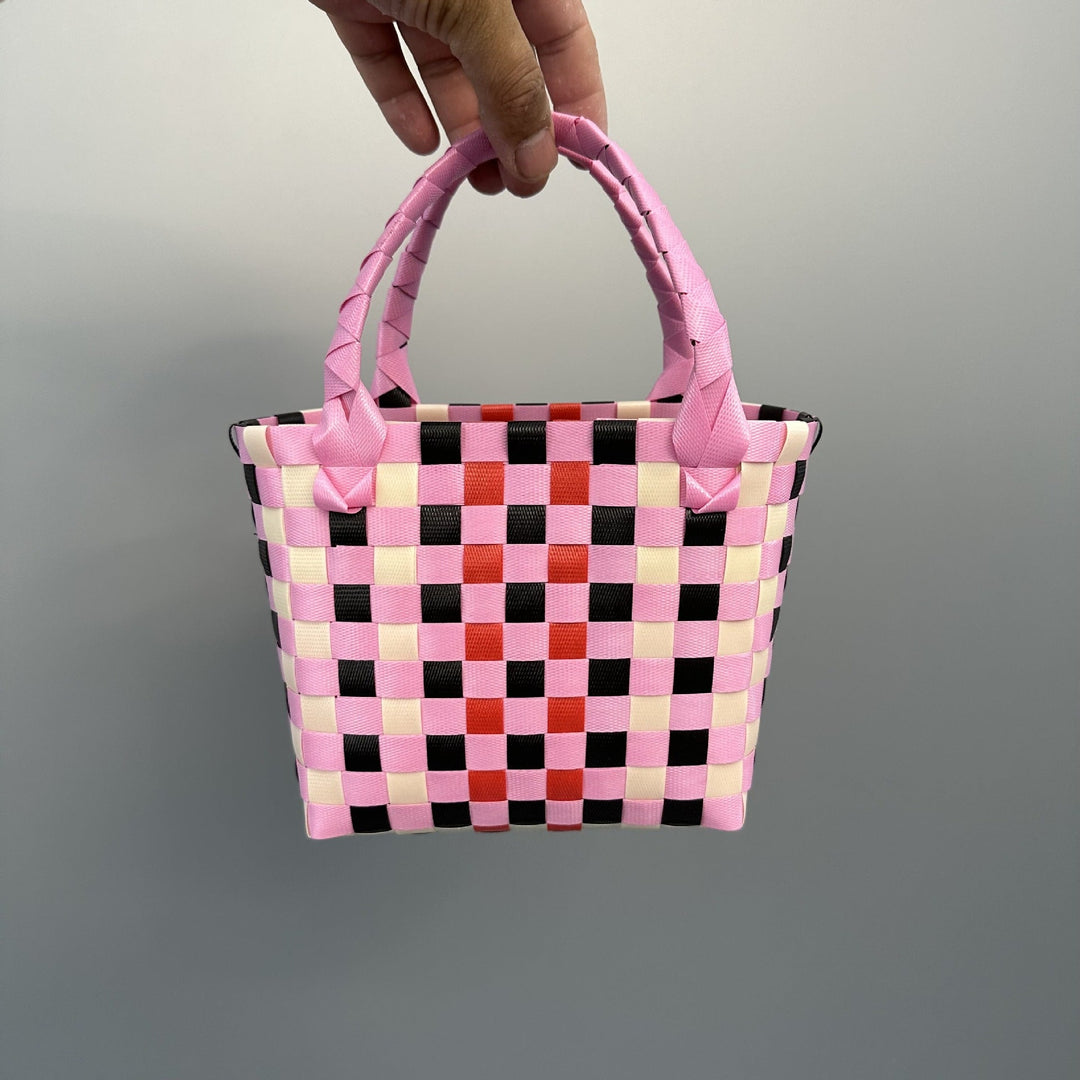 Playful and Colorful Basket Bag