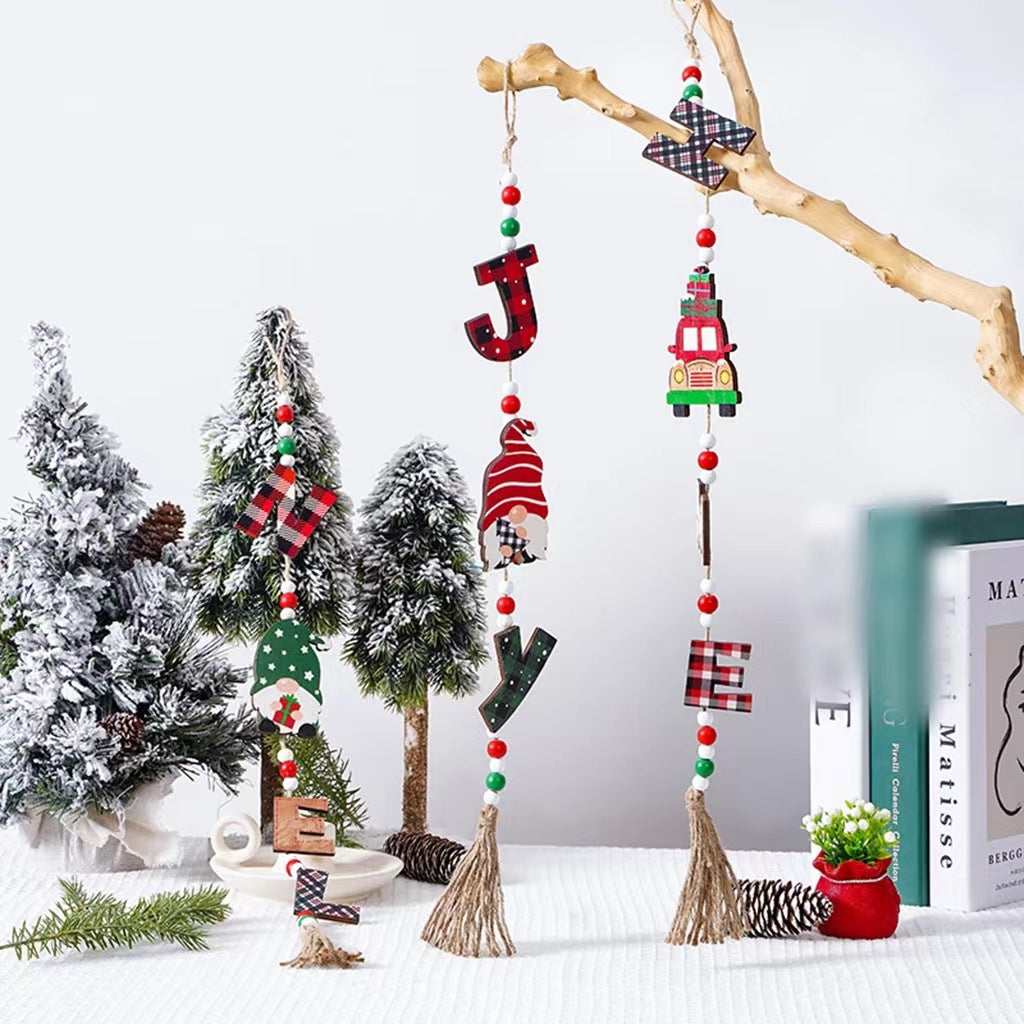 Decorative Christmas ornaments with Santa Claus motif