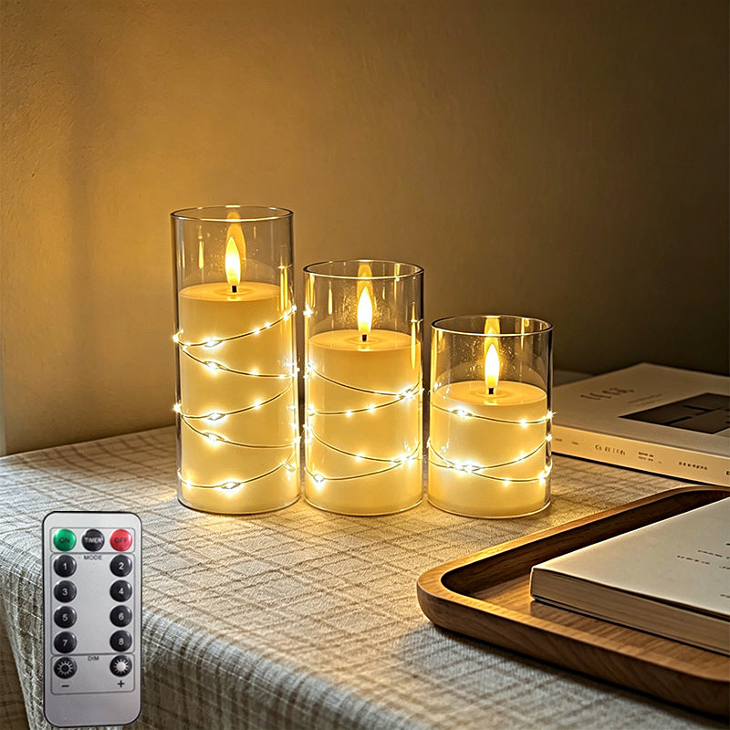 LED Scented Candle with Flame Effect