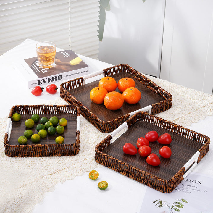 Stylish Handwoven Serving Tray