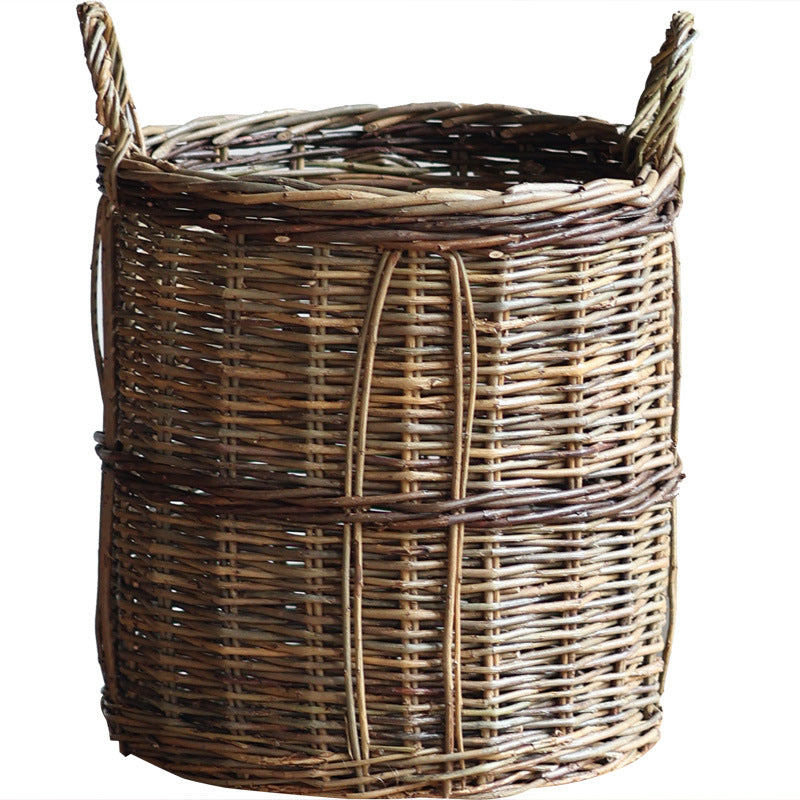 Handcrafted storage basket made of willow