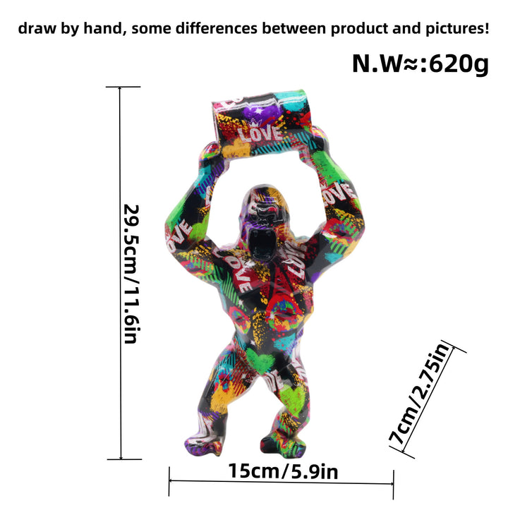 Artistic Gorilla Sculpture