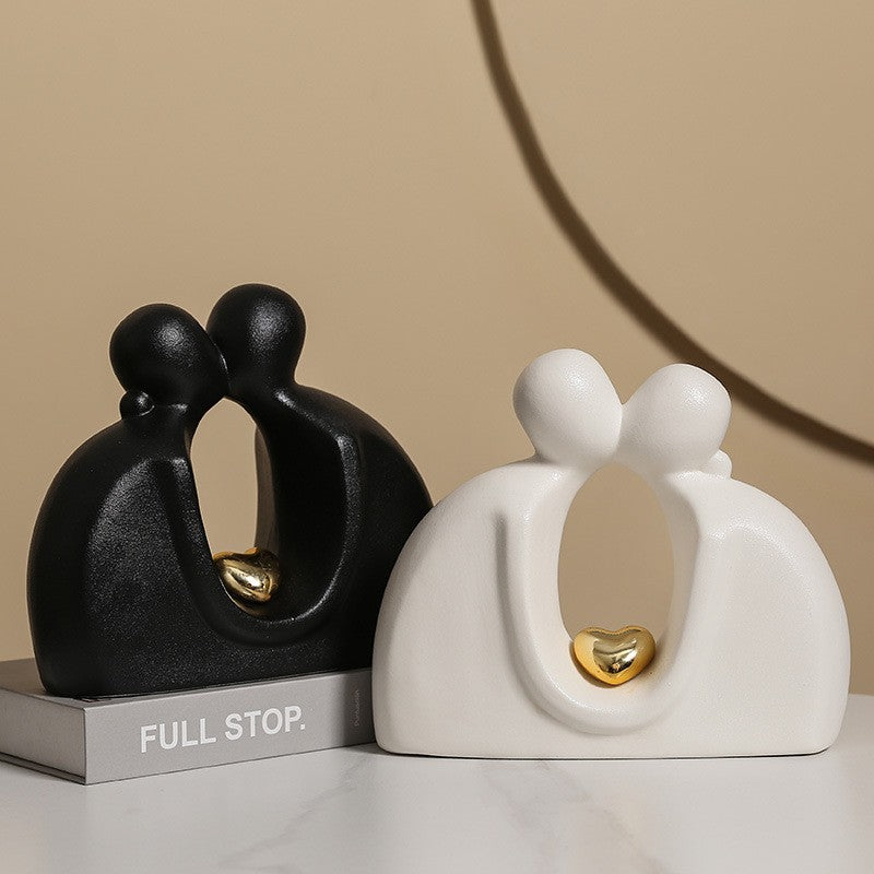 Modern family sculpture