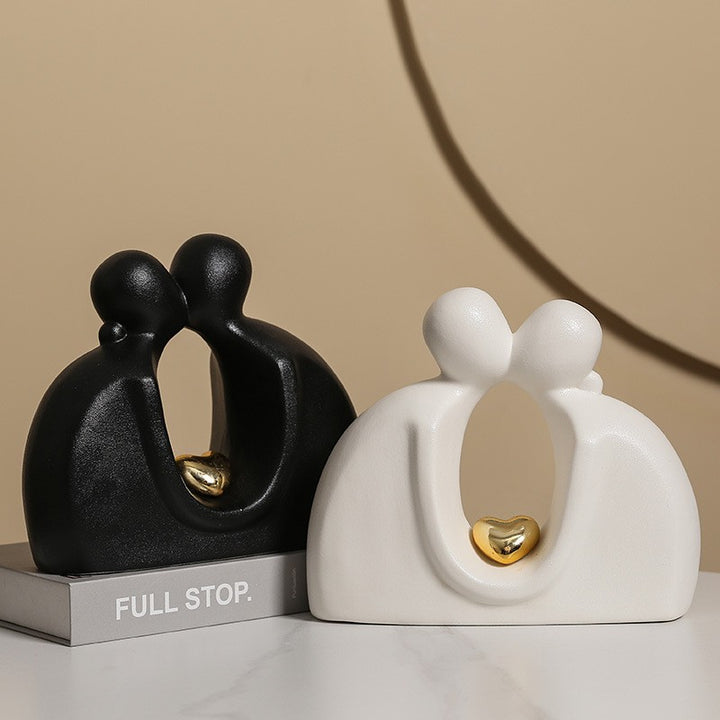Modern family sculpture