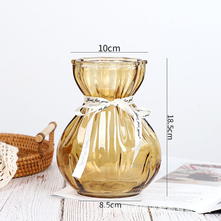Elegant Curved Glass Vase