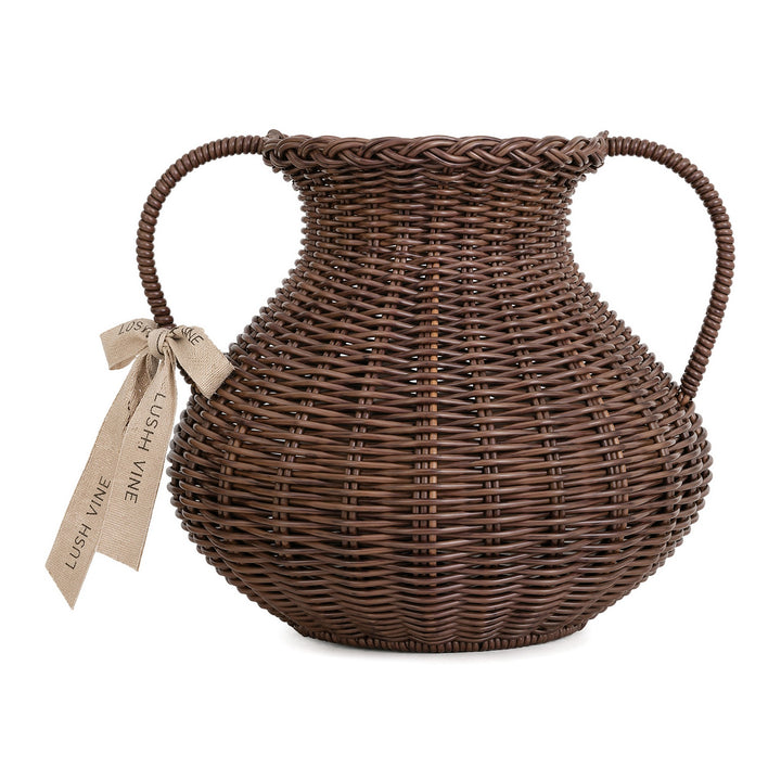 Deko-Vase Made of Rattan