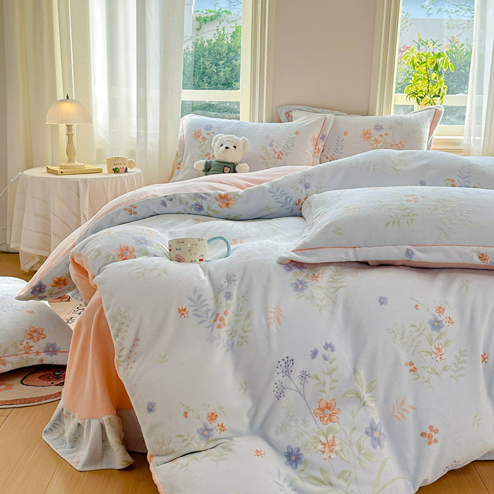 Floral Print Comforter Set