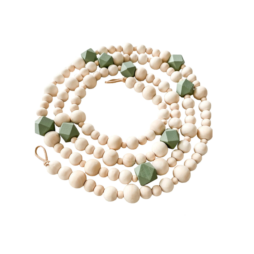 Decorative Wooden Bead Garland