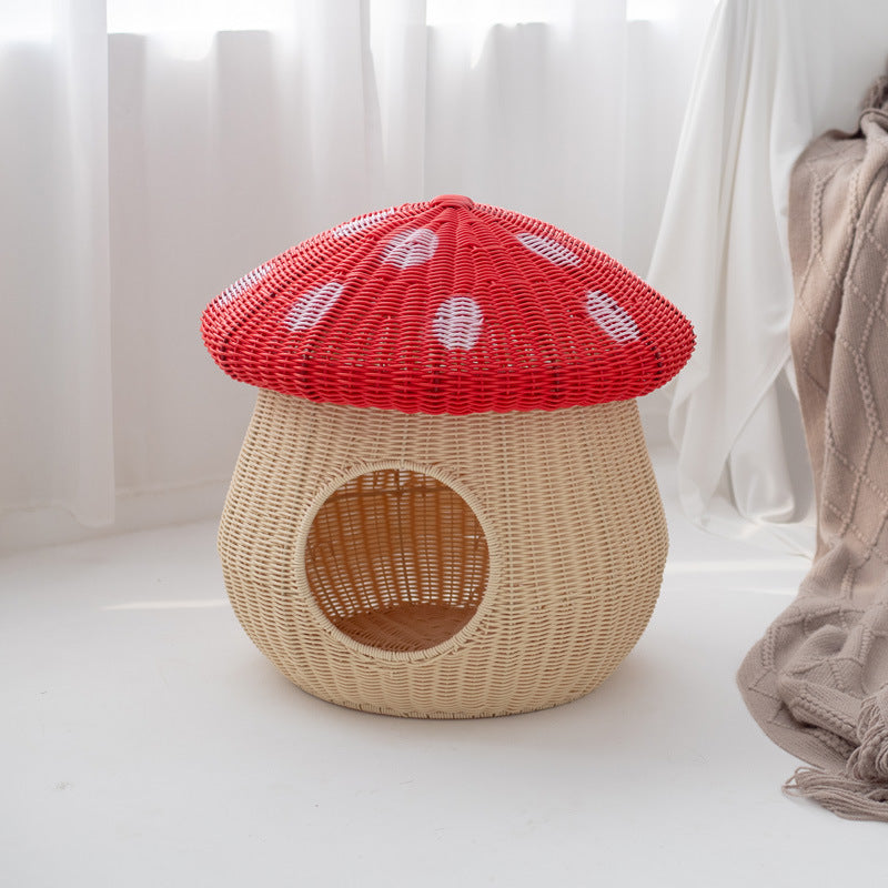 Cat bed with integrated sleeping area