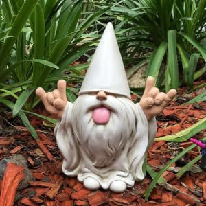 Whimsical Gesture Garden Gnome Figurine
