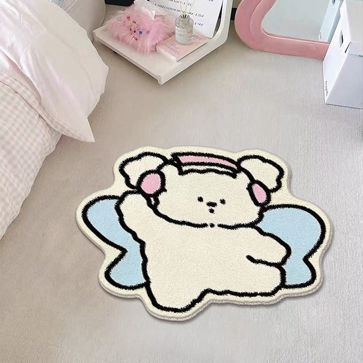 Adorable Cartoon Bear Area Rug
