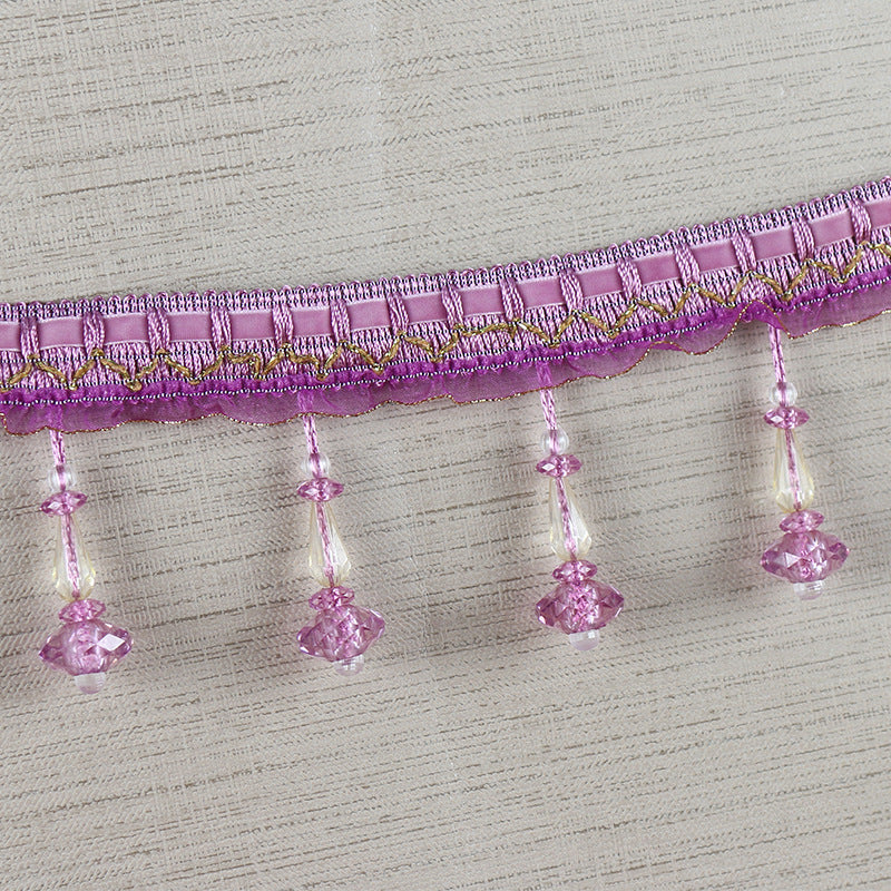 Decorative lace trim with pearls