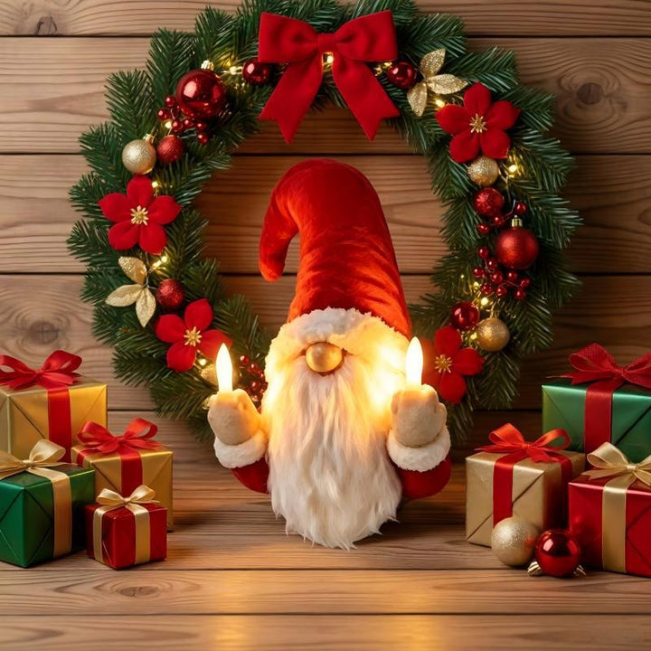 Humorous Christmas Light Figure