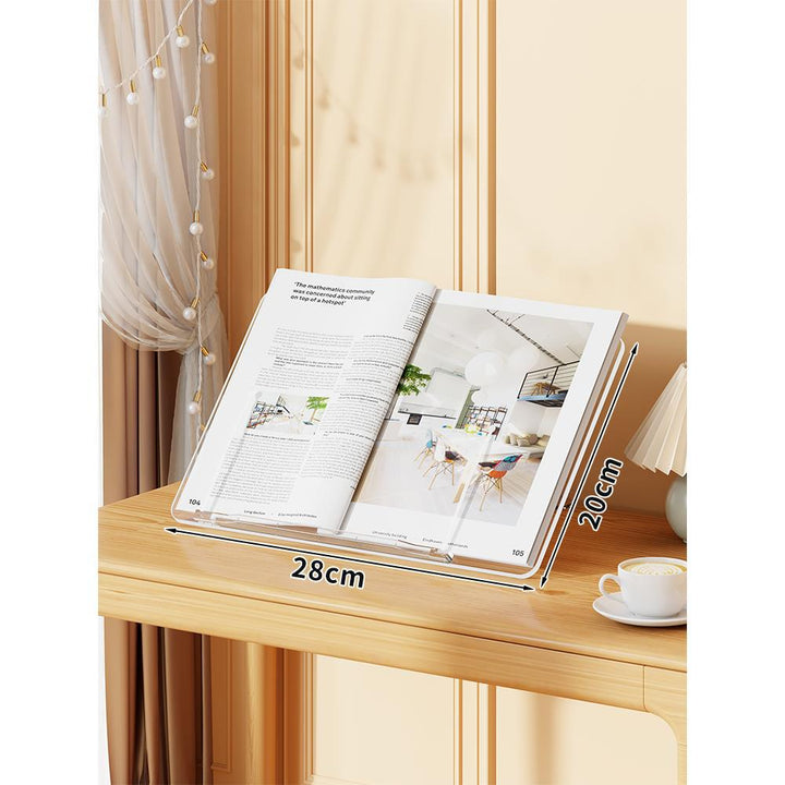 Transparent Angled Acrylic Reading Book Holder