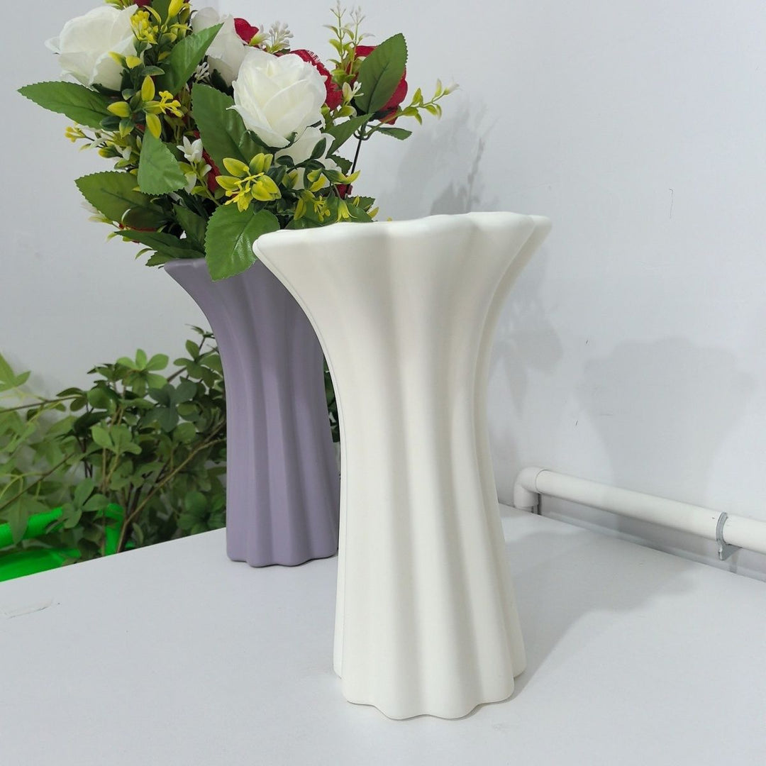 Sculpted Decorative Floral Vase