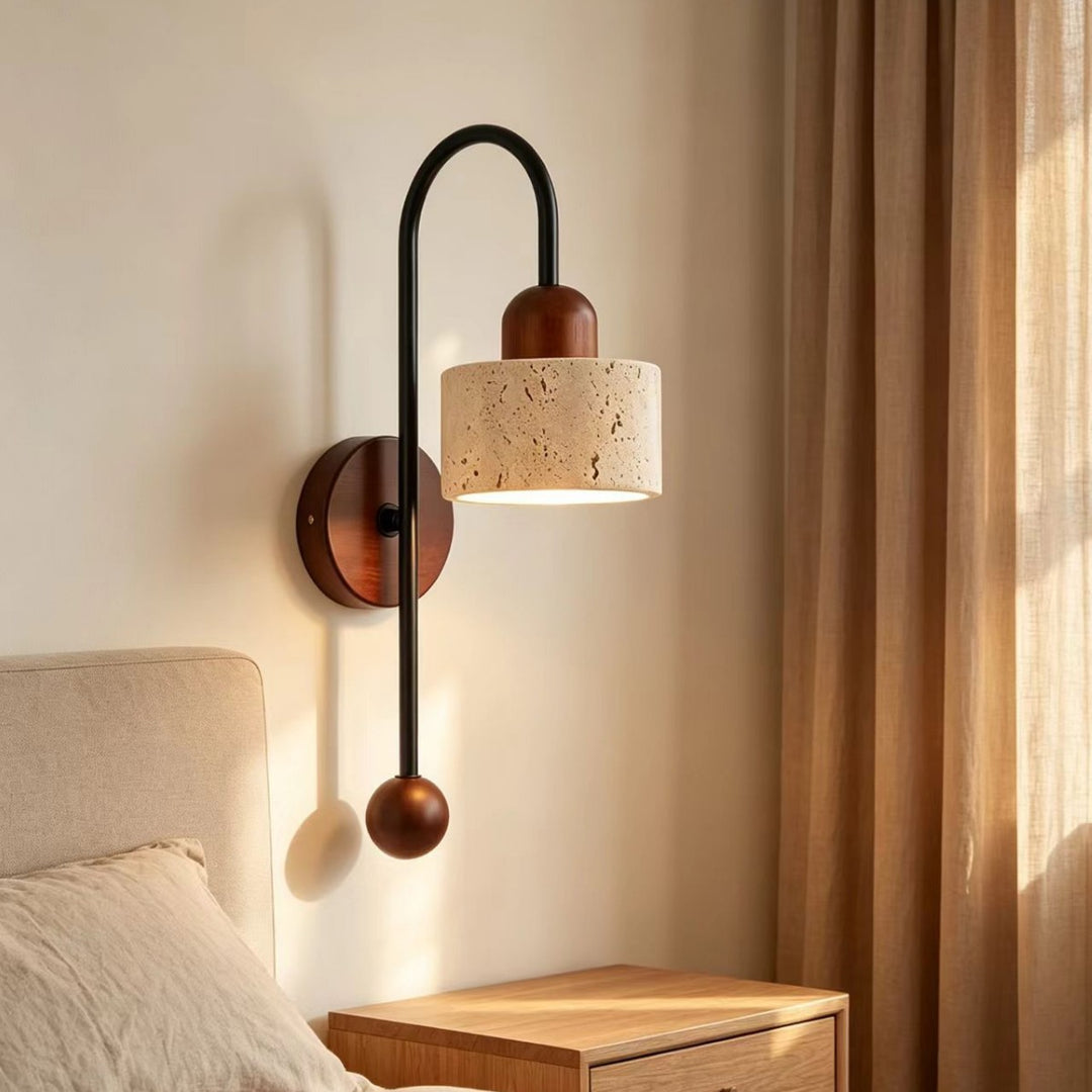 Wall-mounted sculptural wall light
