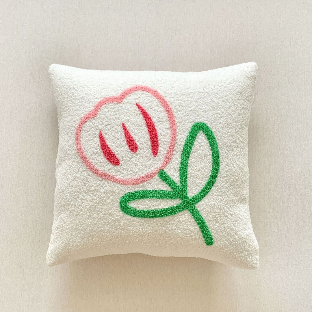 Floral Texture Decorative Throw Pillow
