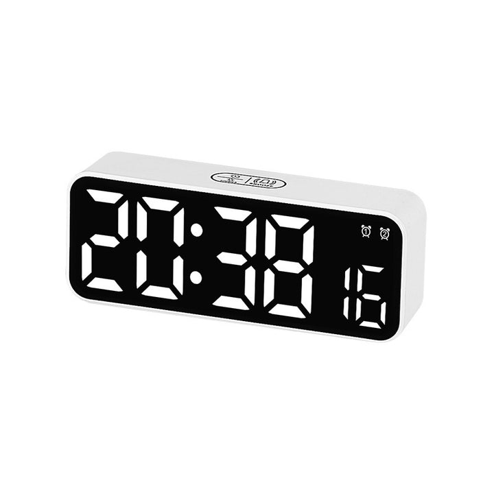 Digital Alarm Clock with Large LED Display and Dual Alarm Function