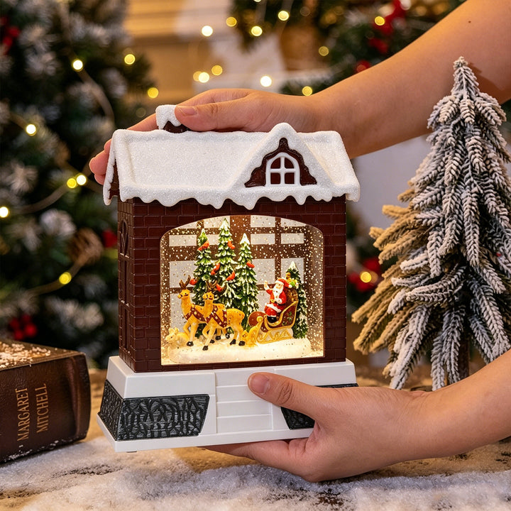 Decorative Christmas lantern with lights