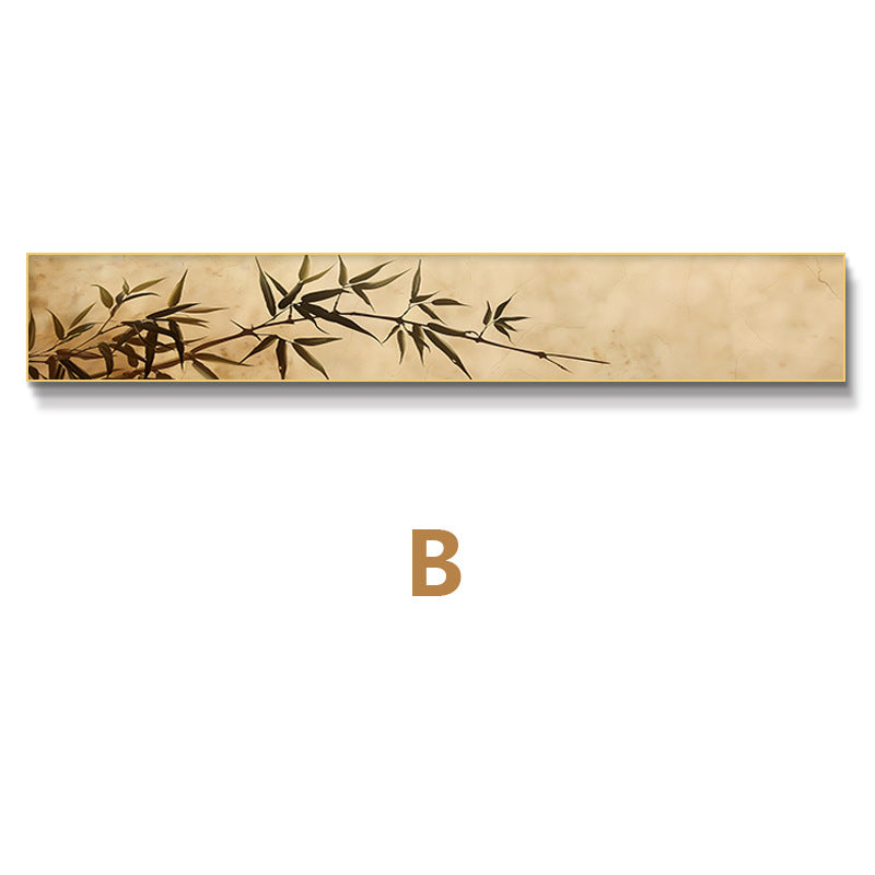 Bamboo-Inspired Horizontal Wall Art