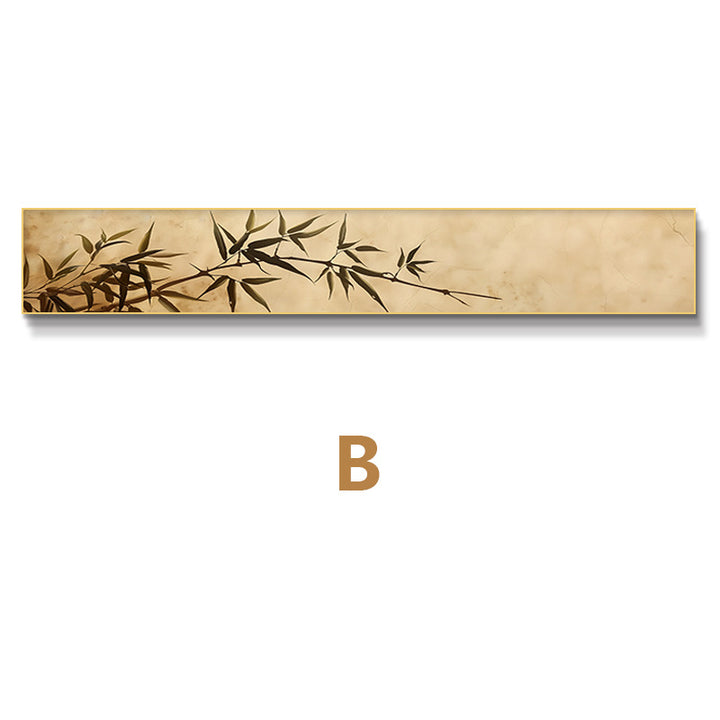 Bamboo-Inspired Horizontal Wall Art