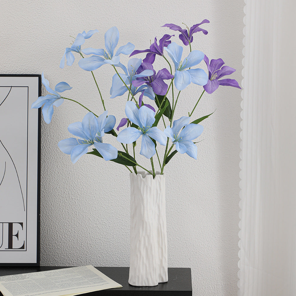 Artificial orchid flower branch with delicate flowers