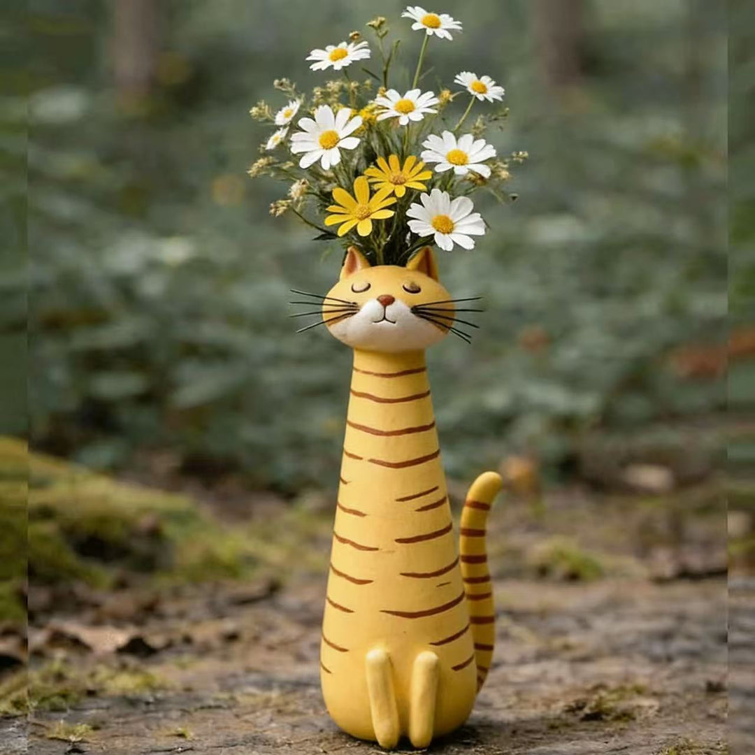 Decorative cat figurine in elegant style