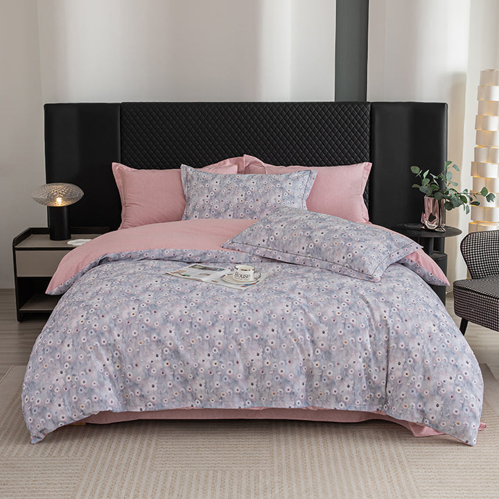 Nature-Inspired Botanical Print Duvet Cover Set