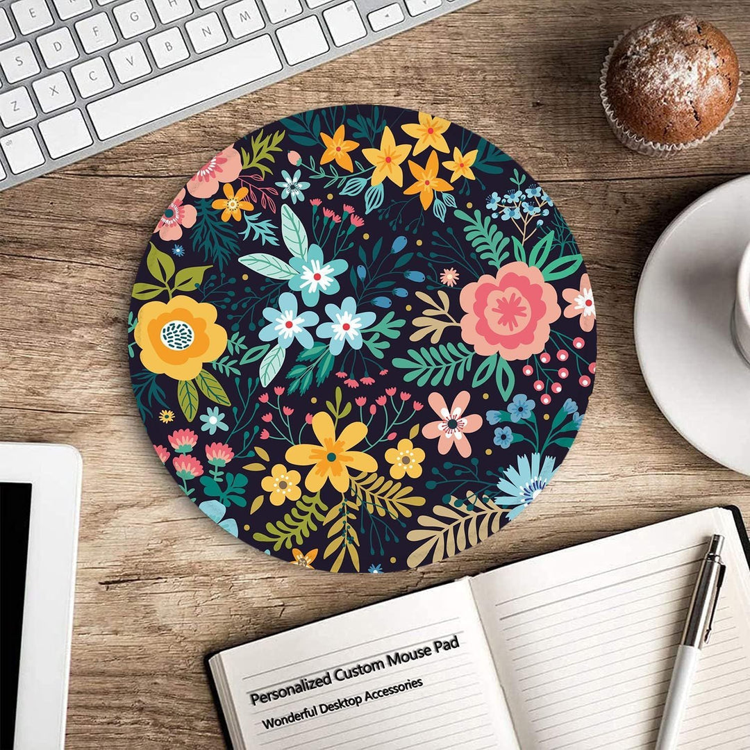 Artistic Round Desk Pad
