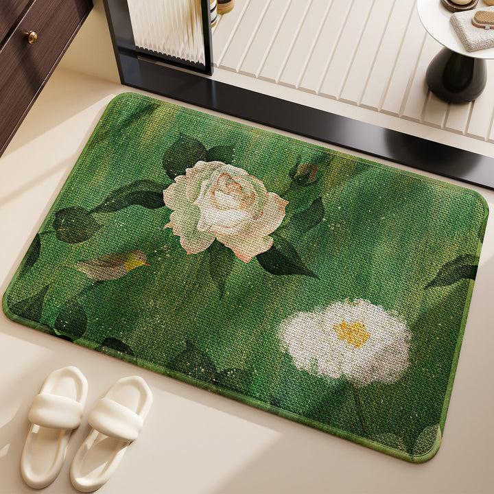 Mountain Landscape Bath Mat for Bathroom Decor