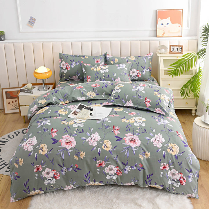 Floral Patterned Duvet Cover Set