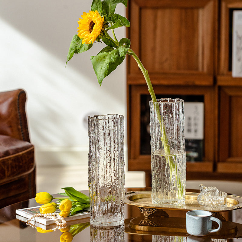 Artful Glass Vase in Modern Design