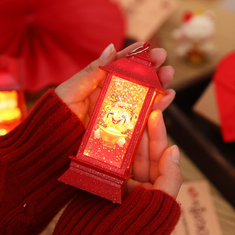 Decorative LED Lantern with festive motif