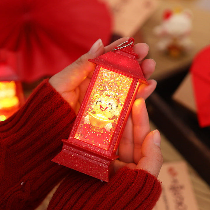Decorative LED Lantern with festive motif