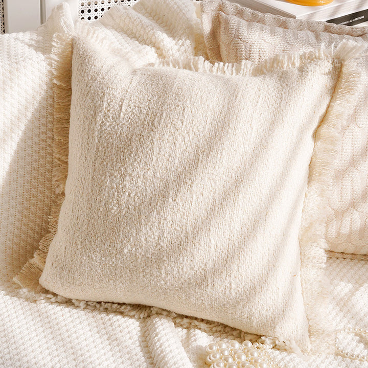 Decorative Croissant-Themed Pillow