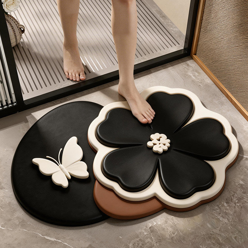 Floral Lace Decor Bath Mat