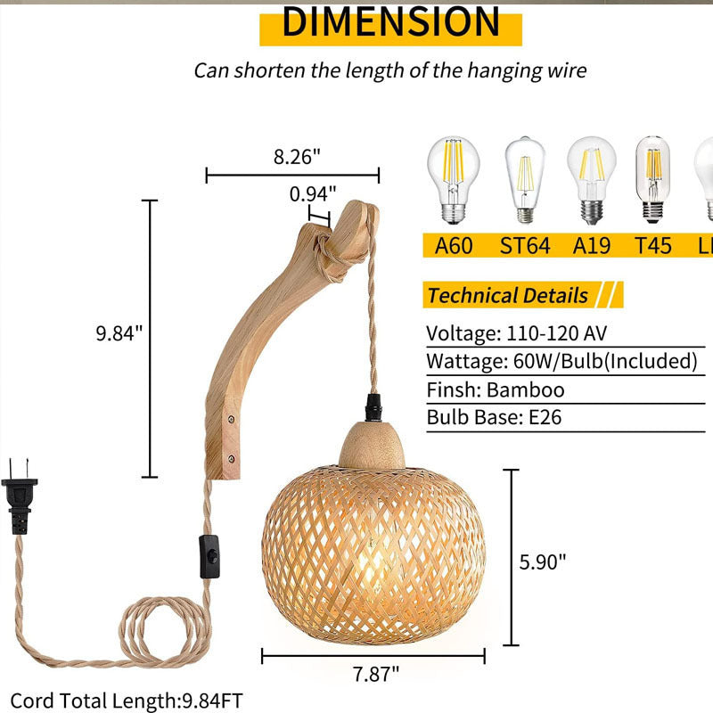 Bamboo Pendant Light