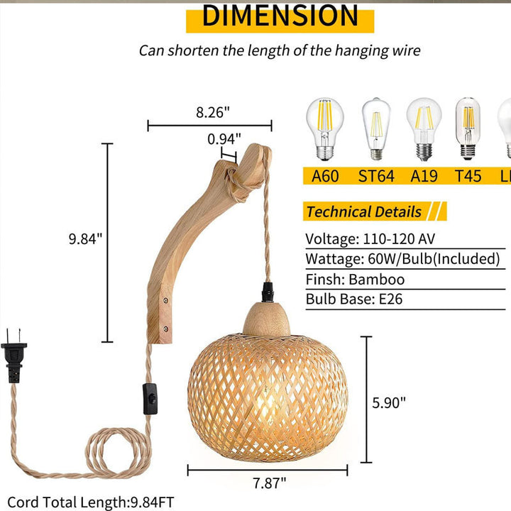 Bamboo Pendant Light
