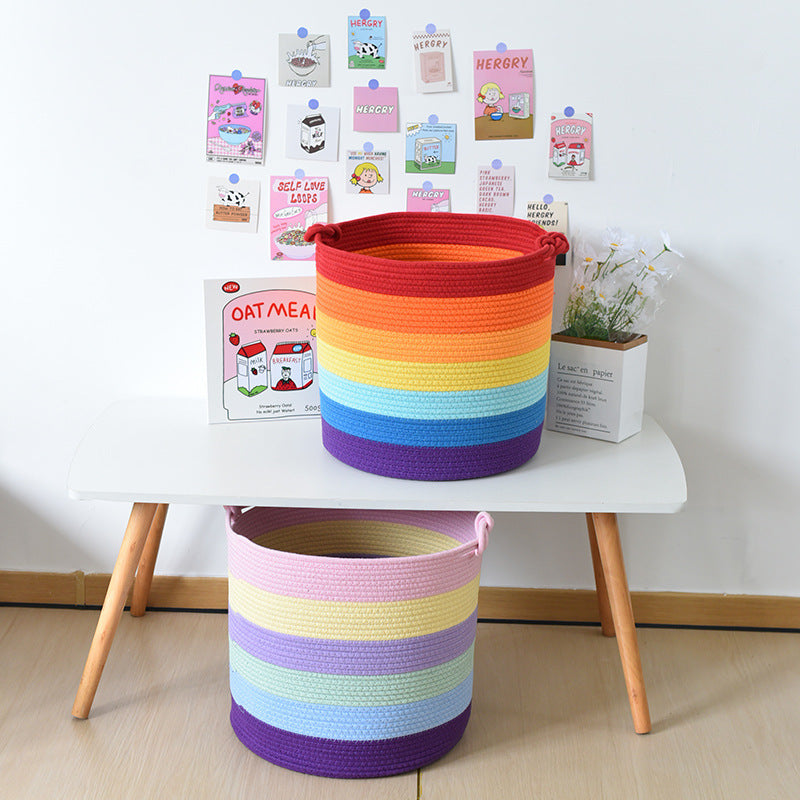 Modern storage basket with handles