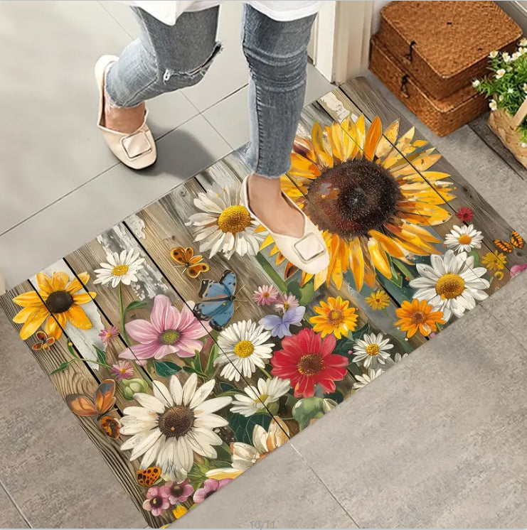 Decorative Floral Area Mat