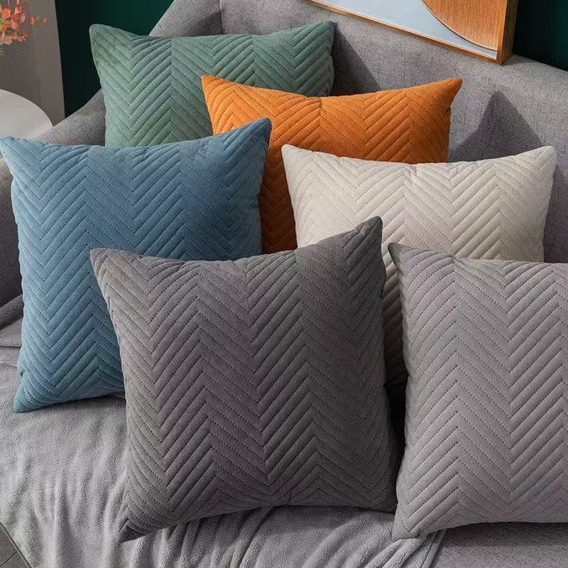 Textured Herringbone Pattern Cushion