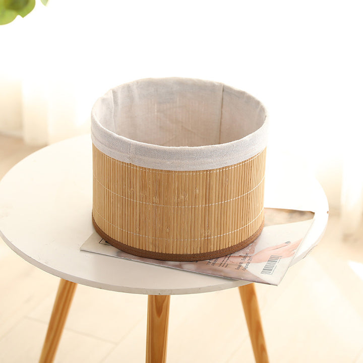 Elegant Storage Baskets Made of Natural Bamboo