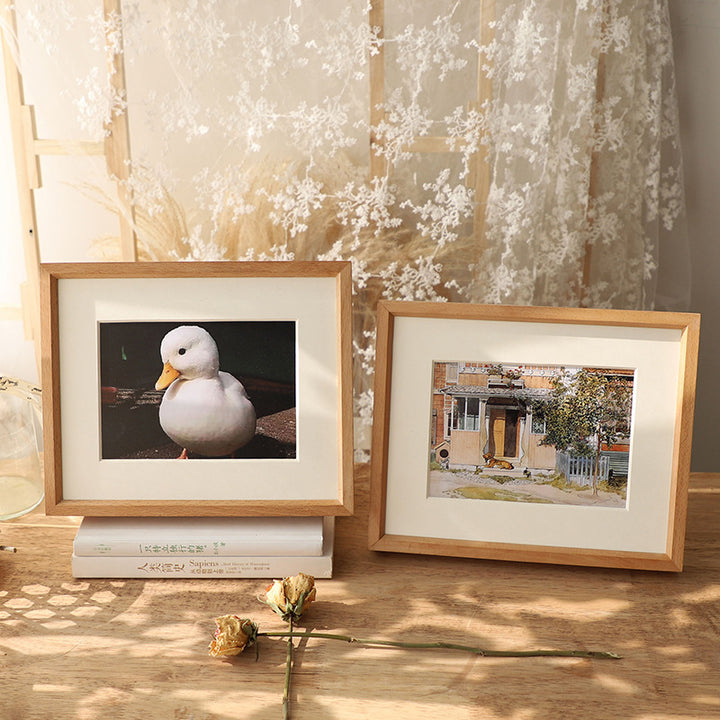 Wooden Framed Artwork Display for Home Decor
