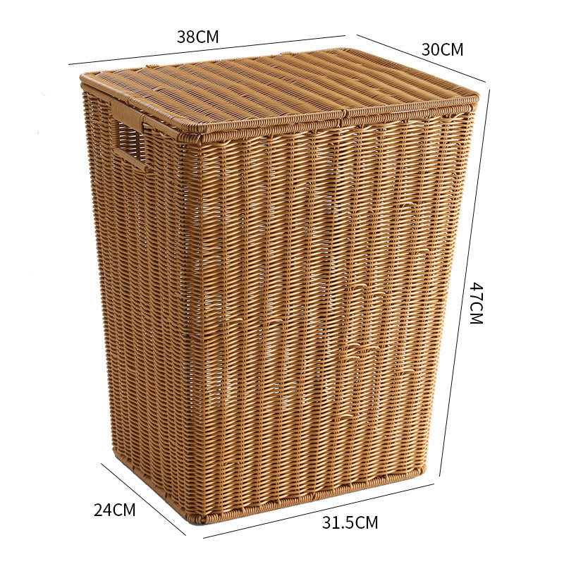 Elegant Handwoven Laundry Basket