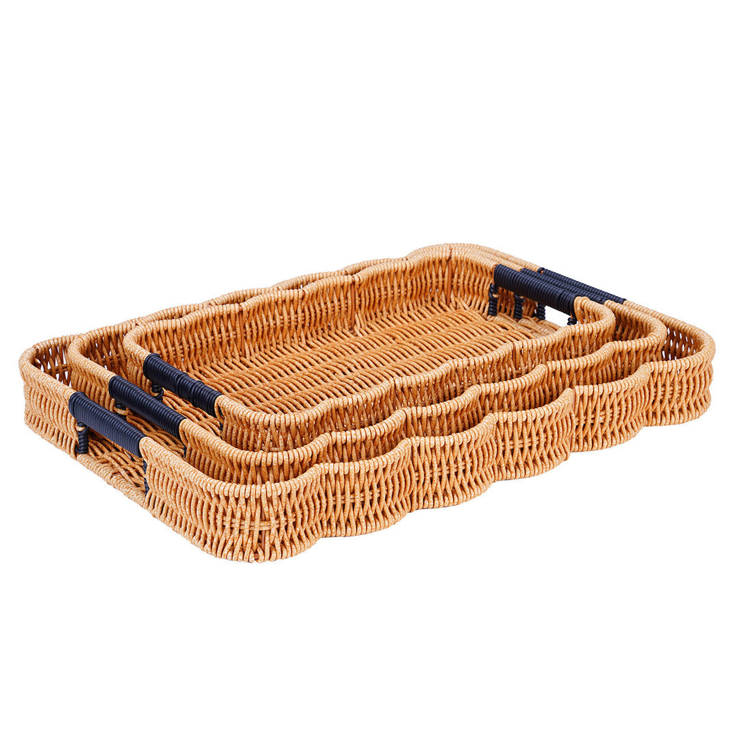 Woven Decorative Serving Tray